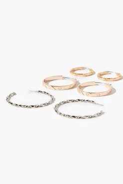 Twisted Hoop Earring Set