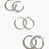 Twisted Hoop Earring Set