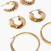 Twisted Hoop Earring Set