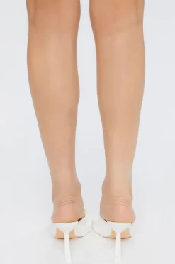 Twisted Open-Toe Stiletto Heels