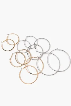 Twisted Oversized Hoop Earring Set