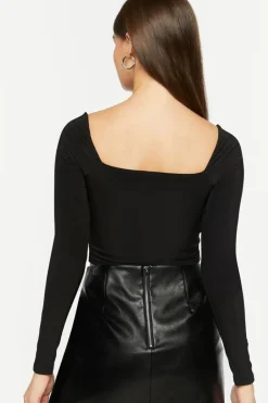 Twisted Sweetheart Long-Sleeve Top