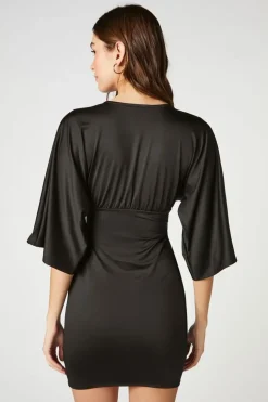 Twist-Front Mini Dress