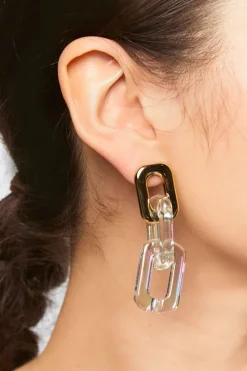 Upcycled Anchor Chain Drop Earrings