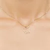 Upcycled Butterfly Charm Necklace