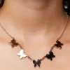 Upcycled Butterfly Charm Necklace