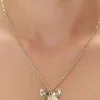 Upcycled Butterfly Pendant Necklace