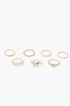 Upcycled Butterfly Ring Set