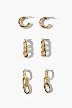 Upcycled Chain Earring Set