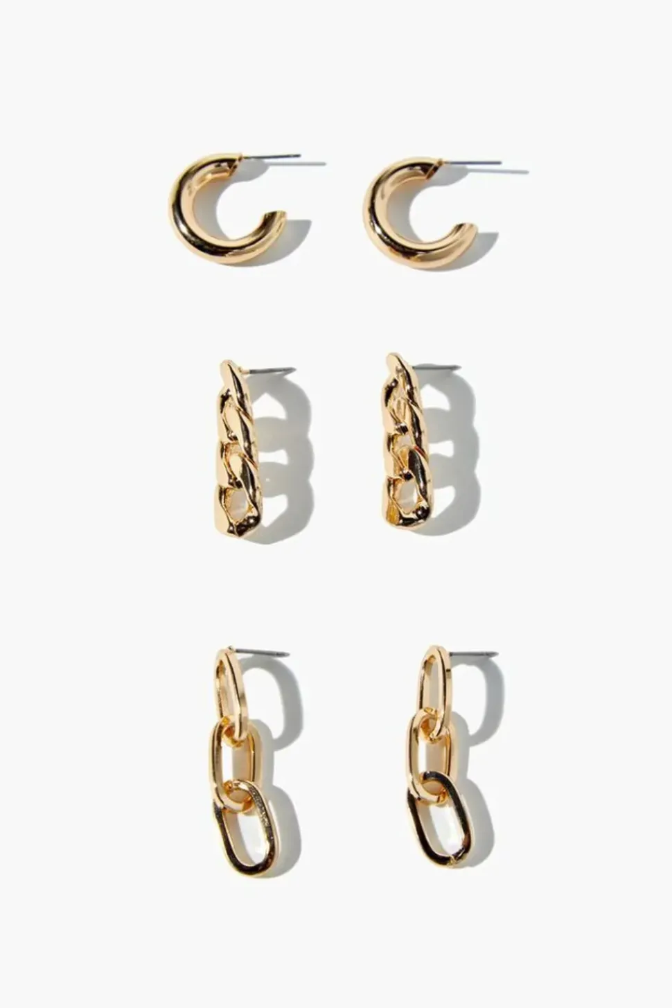 Upcycled Chain Earring Set