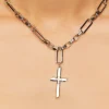 Upcycled Cross Necklace