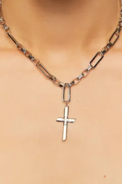 Upcycled Cross Necklace