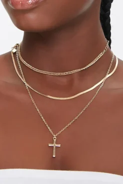 Upcycled Cross Pendant Necklace