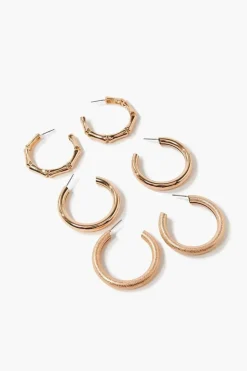 Upcycled Open-End Hoop Earring Set