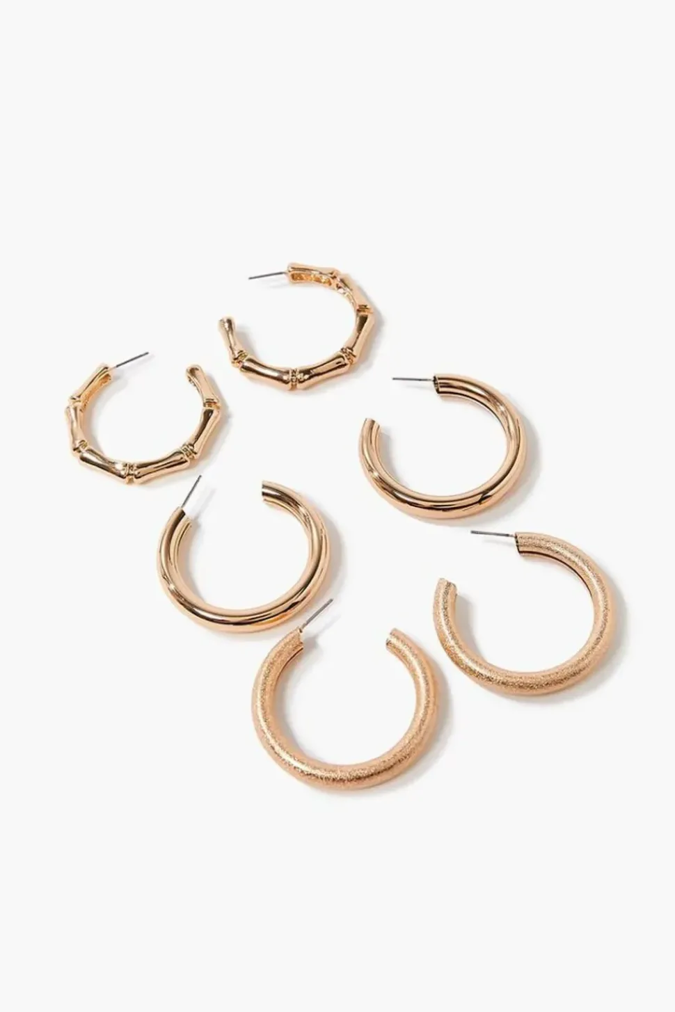 Upcycled Open-End Hoop Earring Set