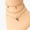 Upcycled Yin Yang Anklet Set