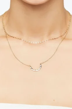 U-Shaped Charm Layered Necklace