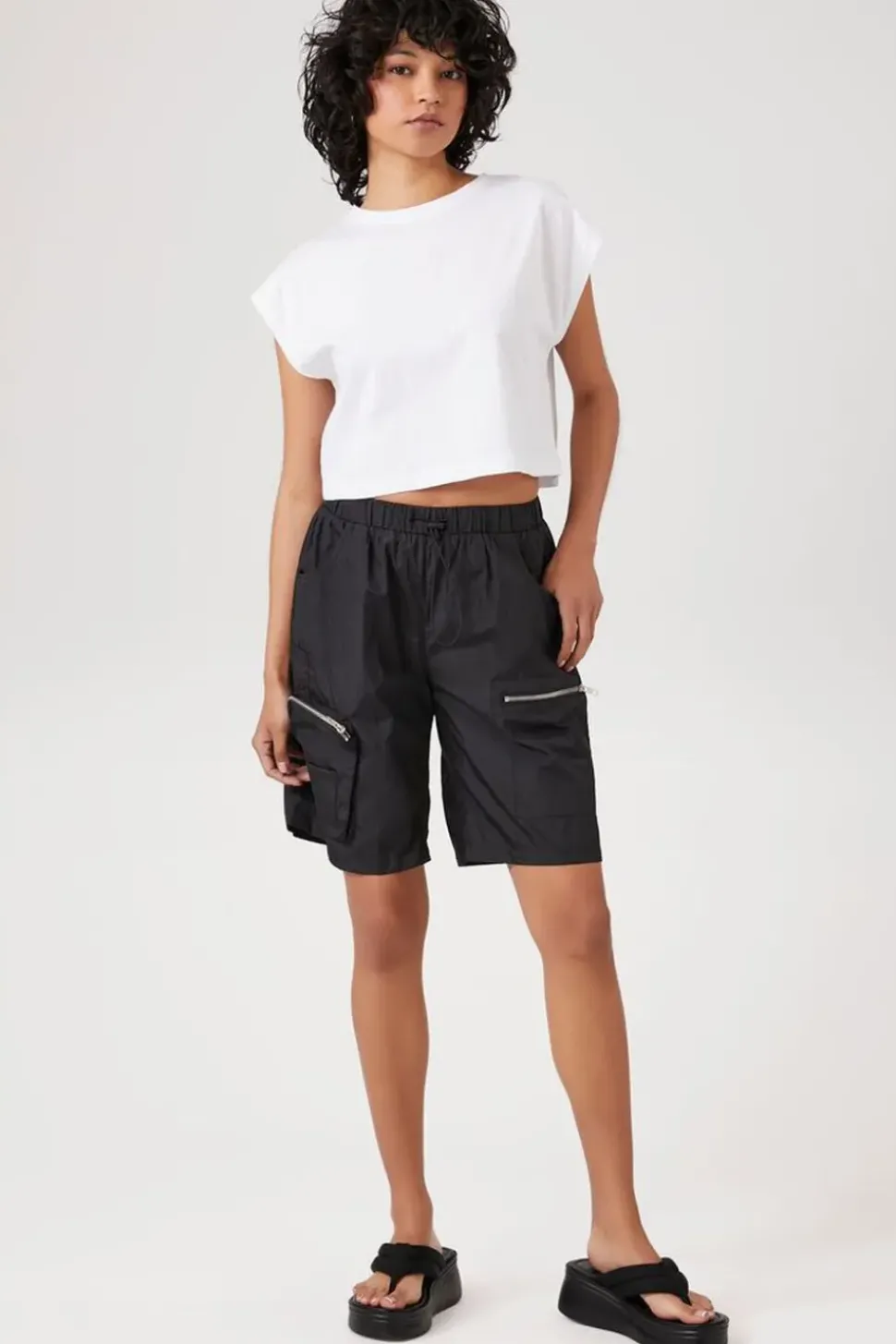 Utility Cargo Bermuda Shorts