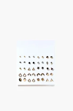 Variety Stud Charm Earring Set
