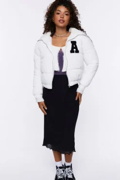 Varsity-Letter Puffer Jacket