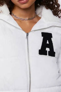 Varsity-Letter Puffer Jacket