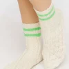 Varsity-Striped Crew Socks
