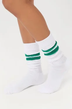 Varsity-Striped Crew Socks