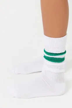 Varsity-Striped Crew Socks