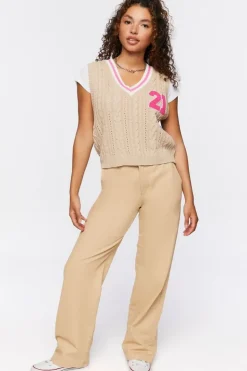 Varsity-Striped Sweater Vest