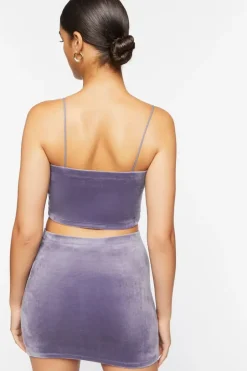 Velour Cropped Cami