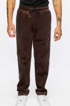 Velour Drawstring Slim-Fit Pants