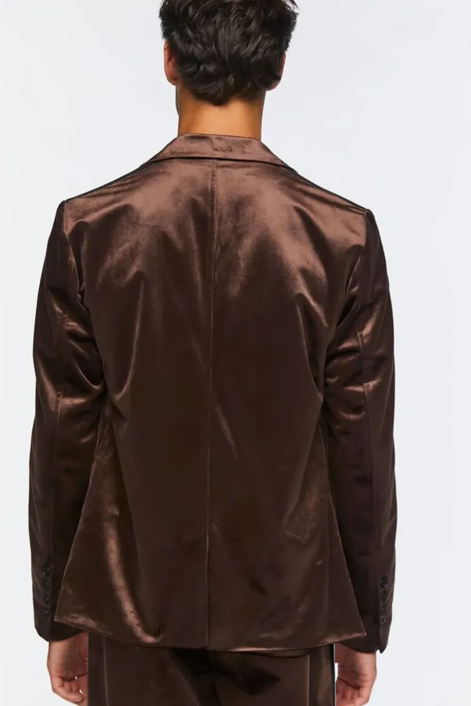 Velour Peak-Lapel Blazer