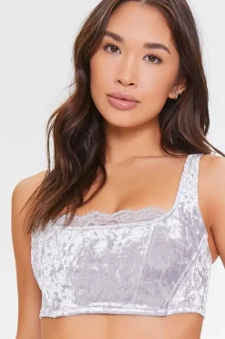 Velvet Eyelash Lace Bralette