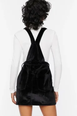 Velvet Overall Mini Dress