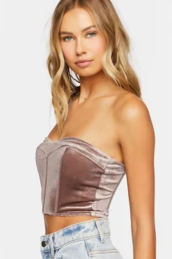 Velvet Sweetheart Tube Top