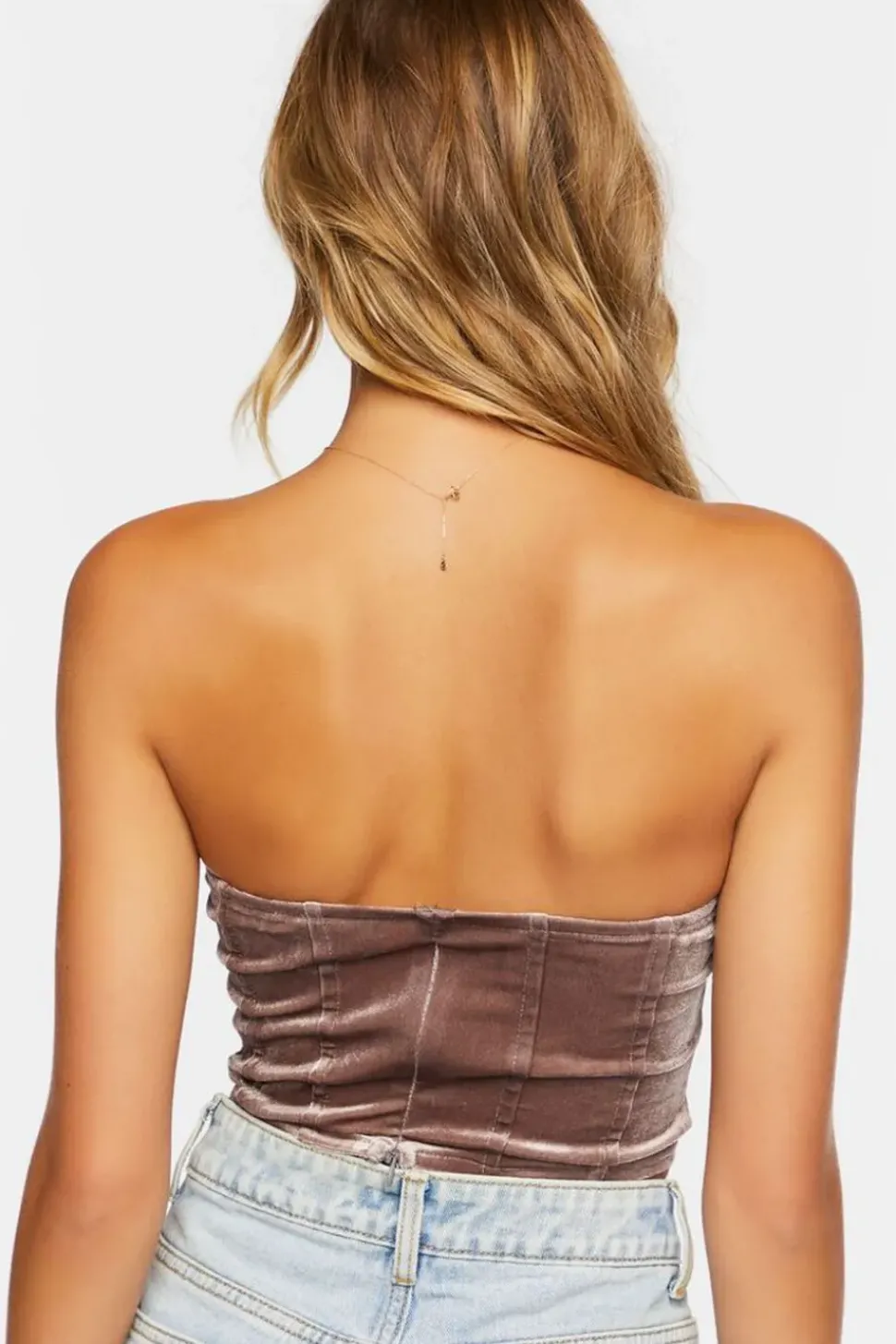 Velvet Sweetheart Tube Top