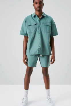 Vented Button-Front Shirt