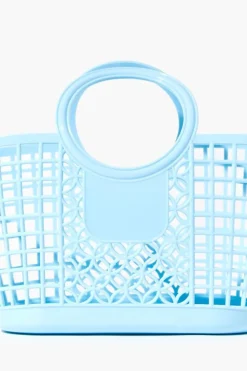 Vinyl Basket Tote Bag