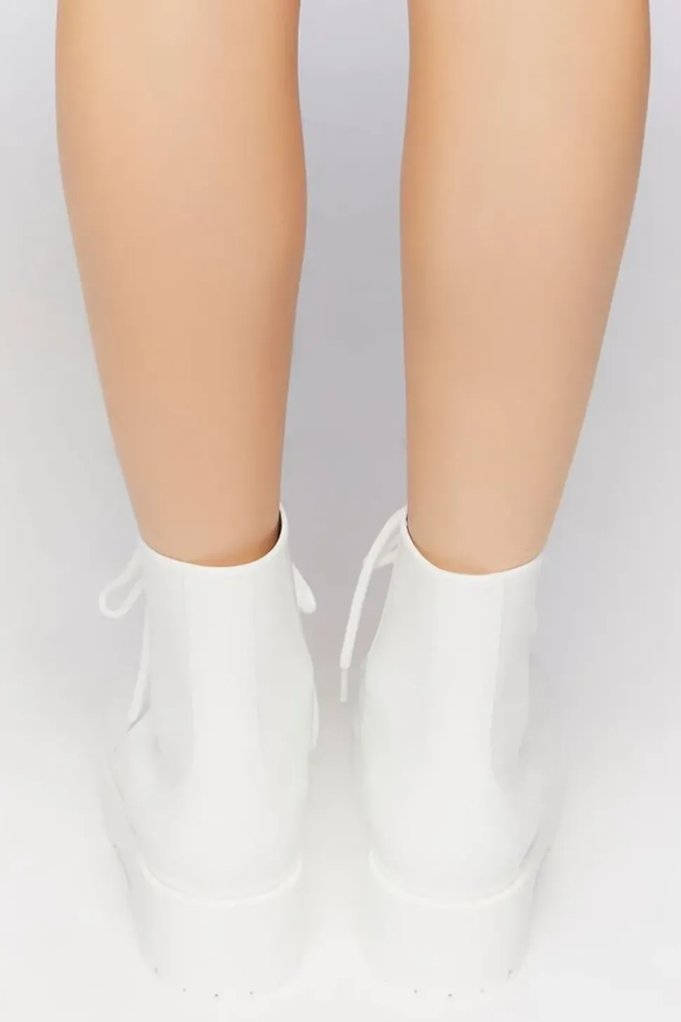 Vinyl Combat Boots