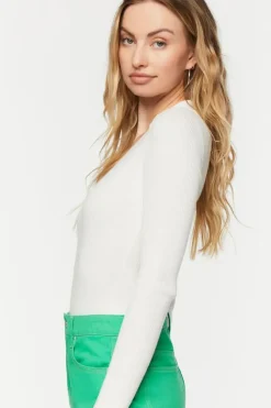 V-Neck Long-Sleeve Bodysuit