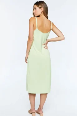 V-Neck Midi Cami Dress