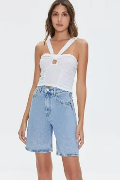 V-Strap Cutout Crop Top