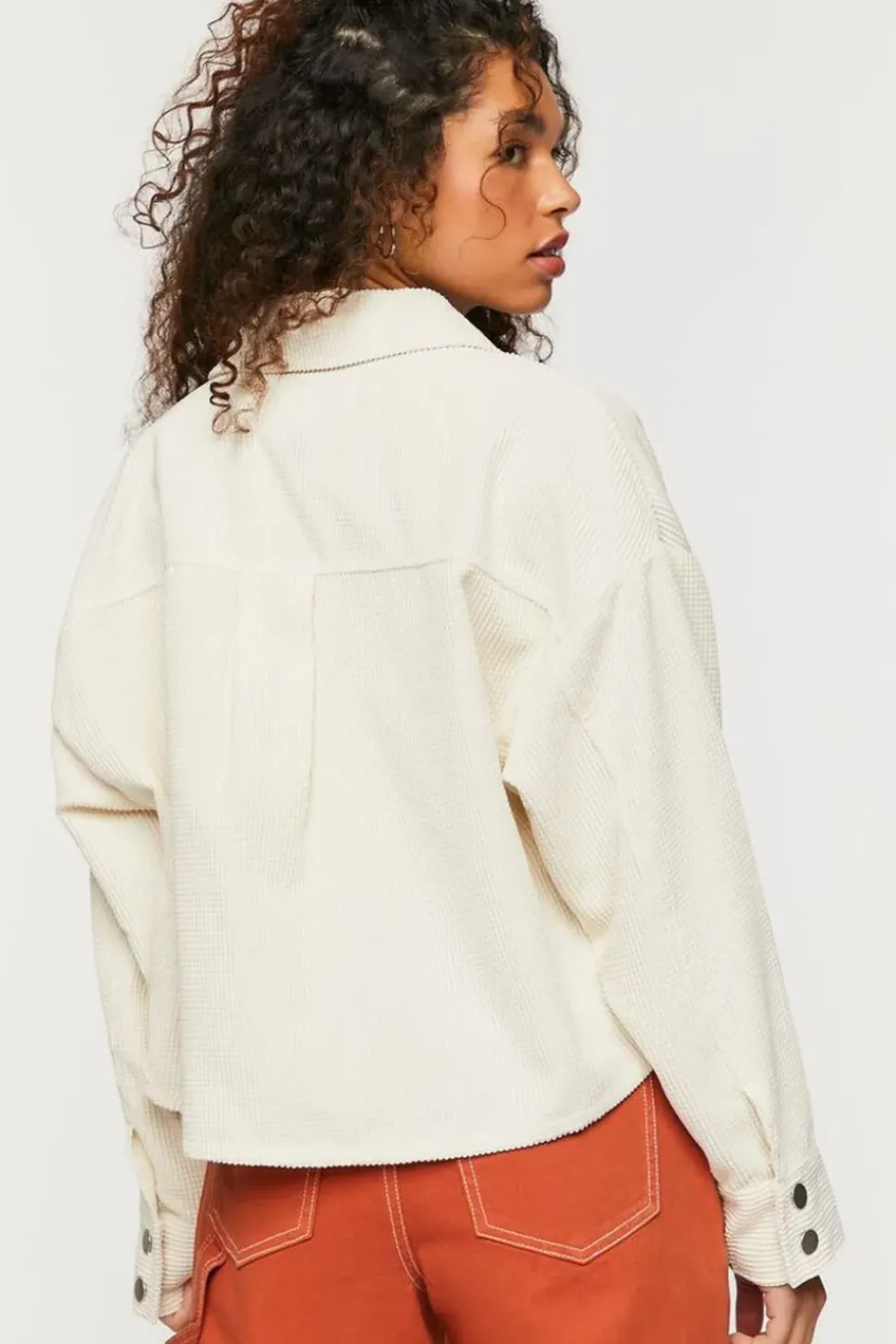 Waffle Corduroy Shacket
