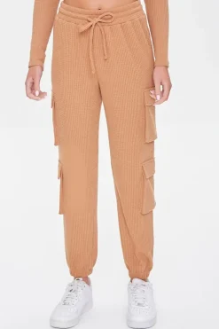 Waffle Knit Cargo Joggers