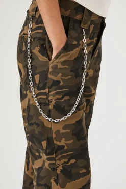 Wallet Chain Camo Print Pants