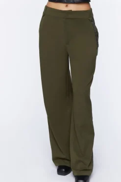 Wallet Chain Wide-Leg Trousers