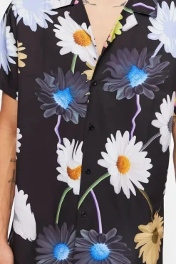 Warped Floral Print Shirt