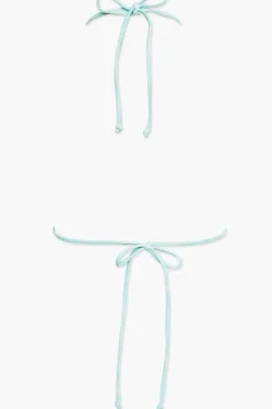 Water Print Triangle Bikini Top