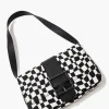 Wavy Checkered Shoulder Bag