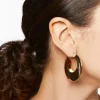 Wide-Band Hoop Earrings
